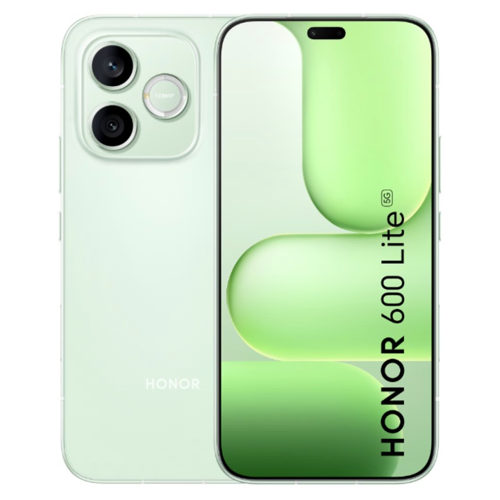 Telefon mobil Honor 600 Lite, 8GB RAM, 256GB, 5G, Sprout Green