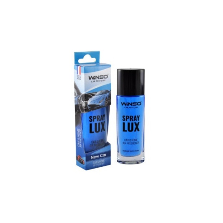 Odorizant auto Winso Spray Lux 55 ml, parfum New Car, aplicare rapida, format compact