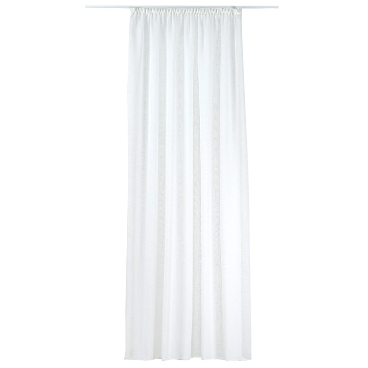 Perdea cu rejansa Mendola, model Natur, crem, 300x245cm