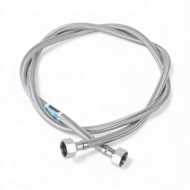 Racord apa inox flexibil 1/2x1/2, 150 cm, HYDROTECH