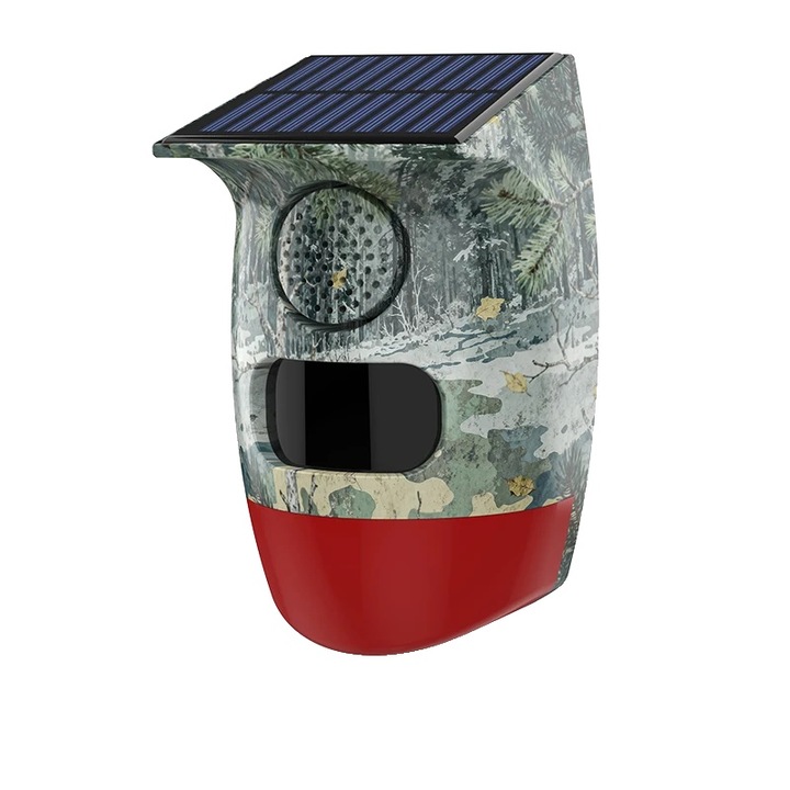 Senzor de miscare, design impermeabil, 12m, alimentare cu baterii