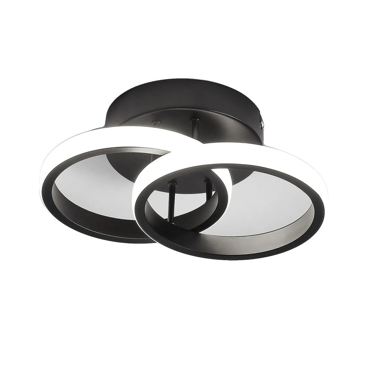 Mennyezeti lámpa, 1710 lumen, fekete, M