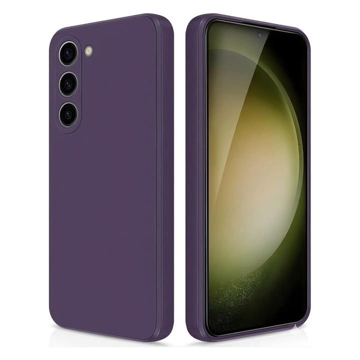 Силиконов защитен калъф за Samsung Galaxy S23, прецизни изрези, стилен противоплъзгащ дизайн, материали с превъзходно качество, лилав