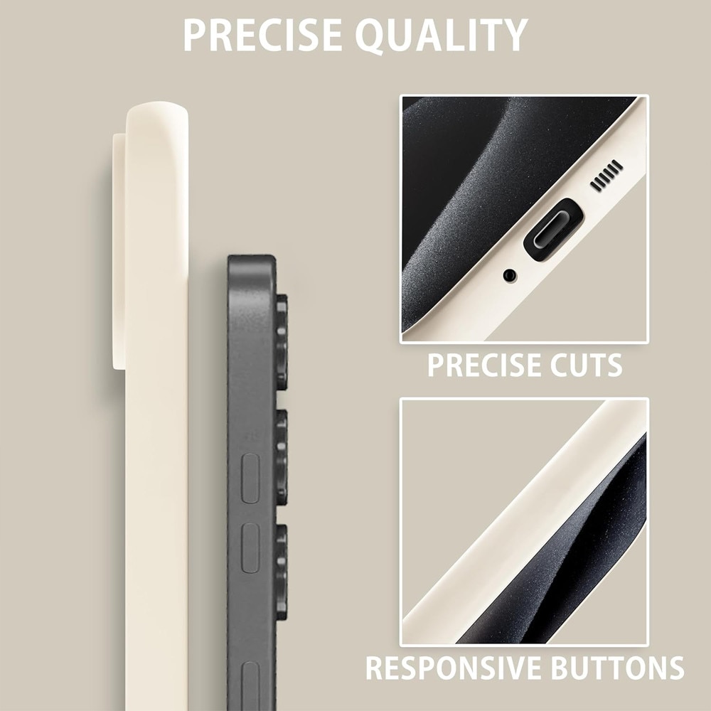 Husa Protectie din Silicon pentru Samsung Galaxy S23 Plus, Decupaje Precise, Stylish Anti-Slip Design, Materiale de Calitate Superioara, Bej