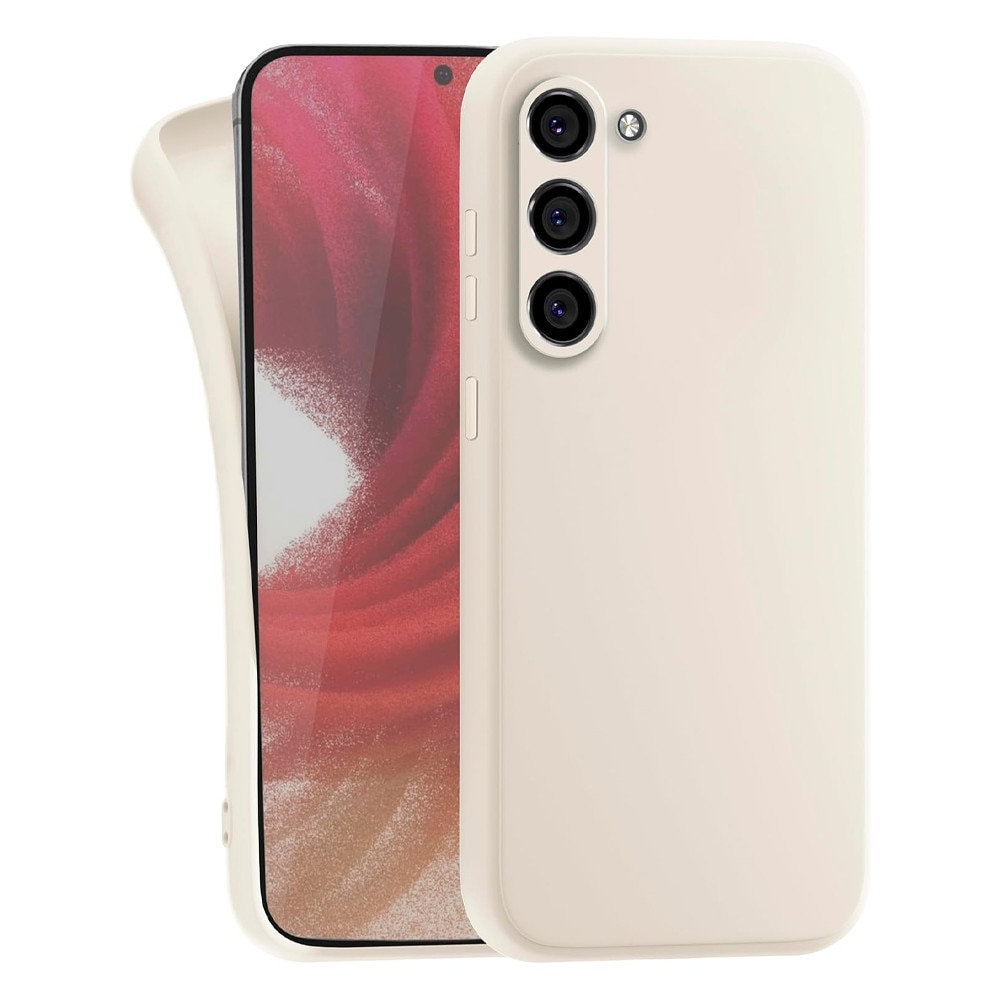 Husa Protectie din Silicon pentru Samsung Galaxy S23 Plus, Decupaje Precise, Stylish Anti-Slip Design, Materiale de Calitate Superioara, Bej