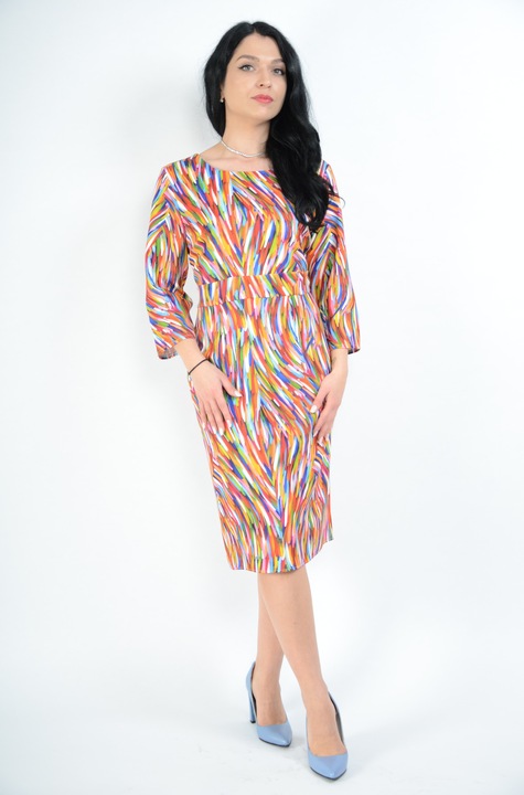 Rochie Barbei imprimat 2103, Multicolor