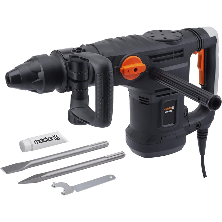 Ciocan demolator Meister MAH1600-1, 1600W, energie impact 25J, maner antivibratii, 25, 2x14, 96x6, 69cm
