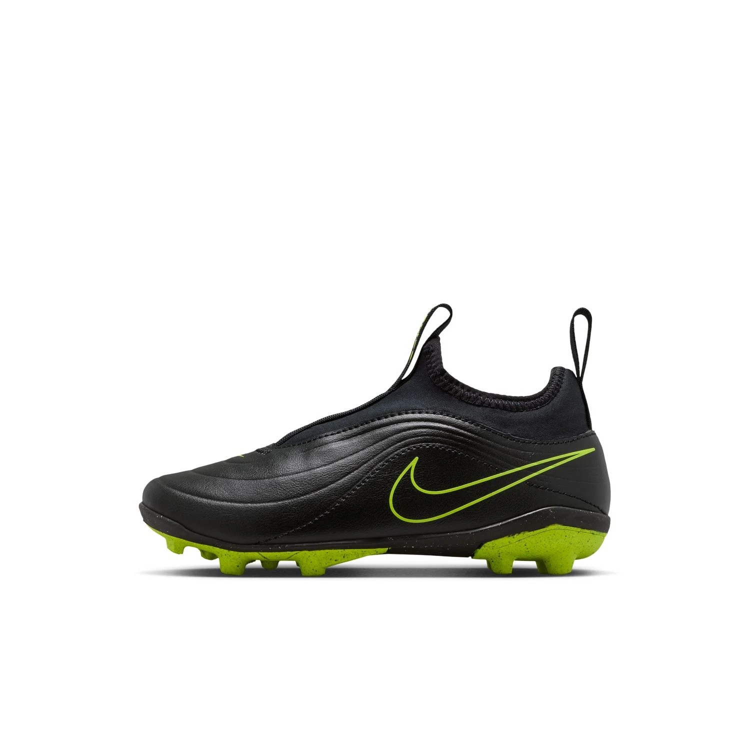Ghete fotbal Nike Magista Obra II FG pentru copii, Volt/Black, 36