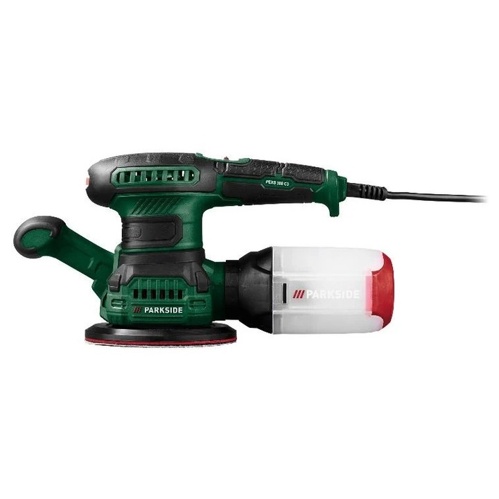 Slefuitor Excentric Parkside 300W, 6 viteze, functie de aspirare, 12, 5cm x 27, 3cm x 15, 3cm
