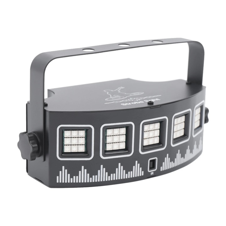 Echipament de iluminat, DJ, culori LED, control de la distanta, negru