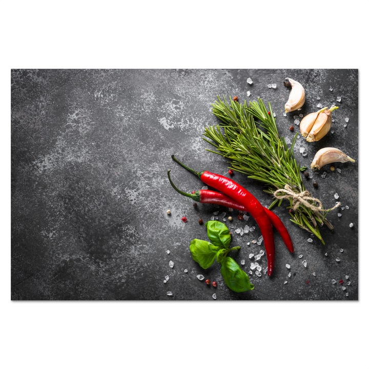 Декоративен панел OnlyWow, алуминий, топлоустойчив, червен, 60x40 см