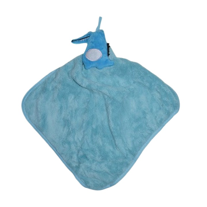 Jucarie de plus, de atasament, crocodil, pentru bebelusi, Mini Junior PTR0703T2, Turcoaz