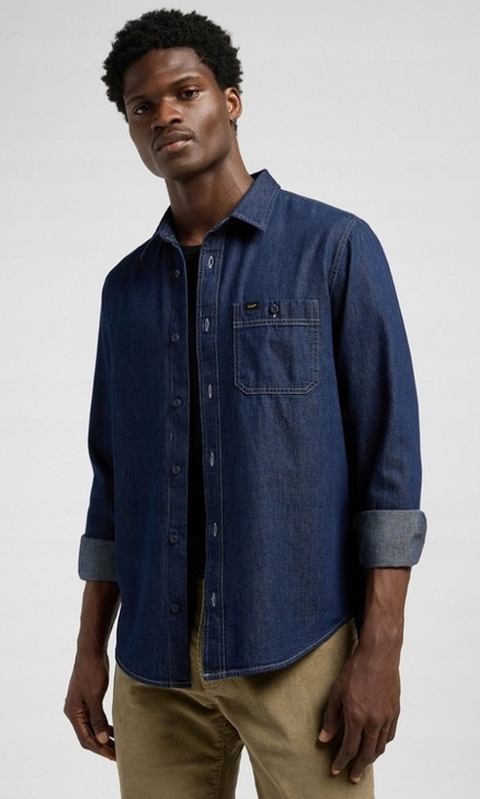 Camasa Lee Leesure Regular Fit, albastru inchis, bumbacdwqf, Albastru