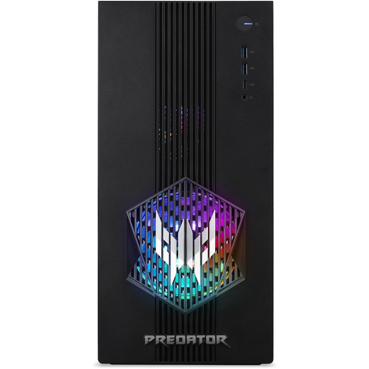 Asztali számítógép Acer Predator Orion 3000, Intel Core Ultra 7 265F, RAM 32 GB, SSD 1 TB, NVIDIA GeForce RTX 5070, Windows 11 Home, Fekete