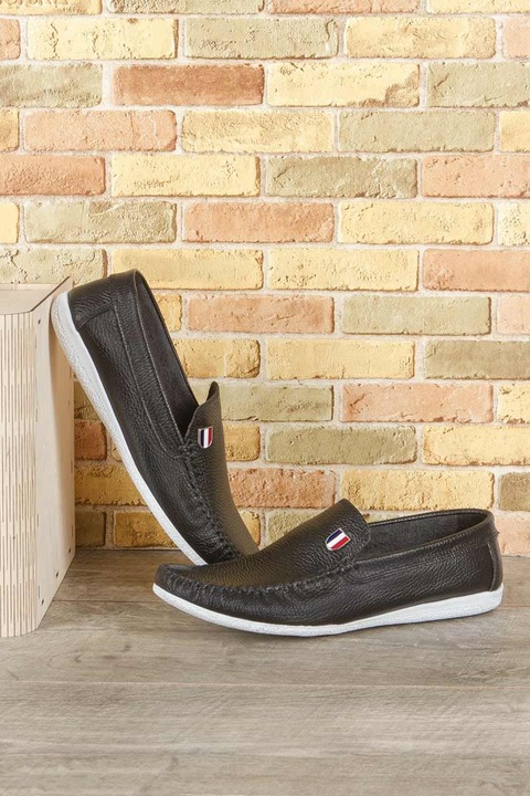 Férfi cipő, Valódi bőr, Grand Polo Club, 265556, Fekete, 44