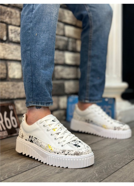 Férfi cipők, Ökológiai bőr, Base, 407108, Fehér, 43