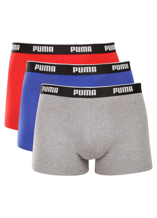 Set 3 boxeri barbati Puma multicolori, lenjerie intima