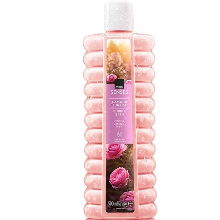 Spumant de baie Rose & Amber Avon Senses L'amour Sunrise 500 ml