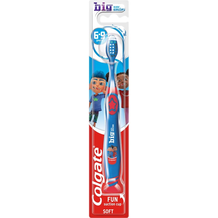 Colgate Big Kids Smiles fogkefe, 6-9 éves gyermekeknek, puha, 1 db, vegyes színek