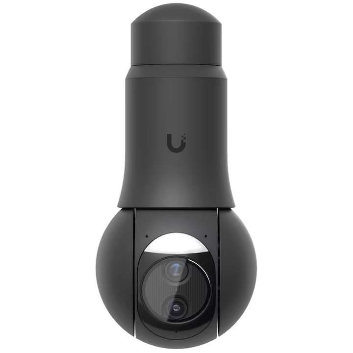 Camera supraveghere video exterior Ubiquiti UVC-G6-PTZ-B, 4K 8MP, 10x Hybrid zoom, Multi-TOPS AI Engine, IR 30m, IP66/IK04, PoE+