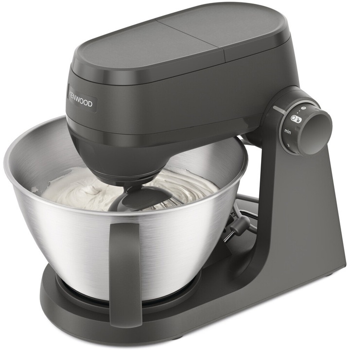 Кухненски робот Kenwood KHC30.050GY, 1000 W, 4,3л купа с дръжка, Кухненски процесор с приставка за рязане на кубчета, 1.5л блендер, Цитрус преса, 7 степени на скорост, Антрацитно сив