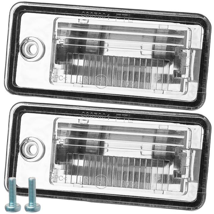 Lampa iluminare numar de inmatriculare Audi, set 2 bucati, AWParts, montaj simplu, ECE E20