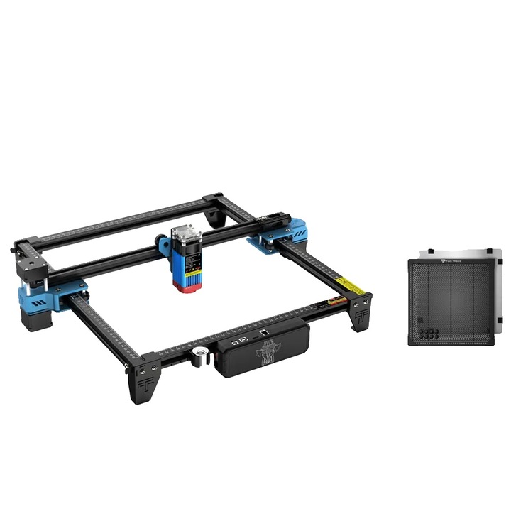 Masina de gravat laser TTS Set 380W, viteza mare de gravare, compatibilitate material divers, 300x300mm, priza EU