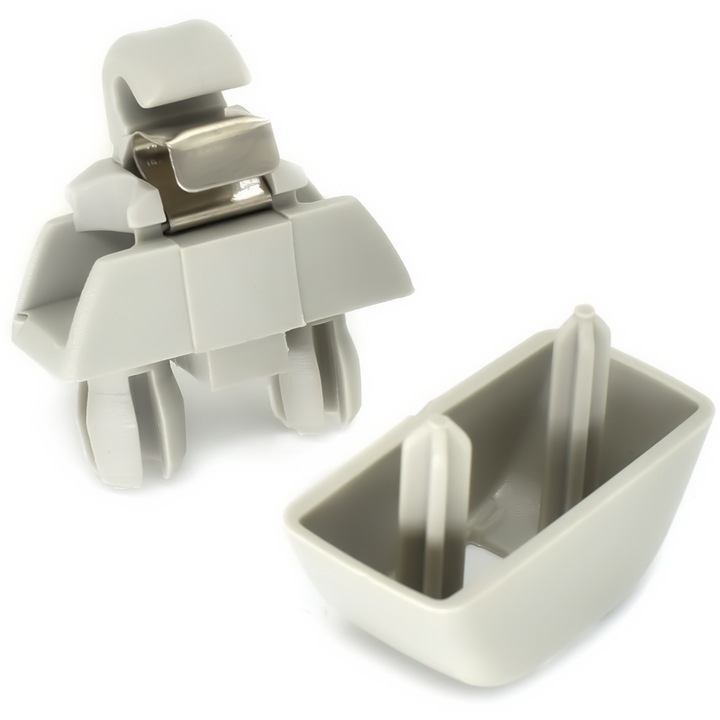 Autó kiegészítők, AWParts, napellenző tartó, szürke, VW Polo 6R, Up!, Ameo, Seat Mii, Skoda Citigo, Rapid modelhez, szett