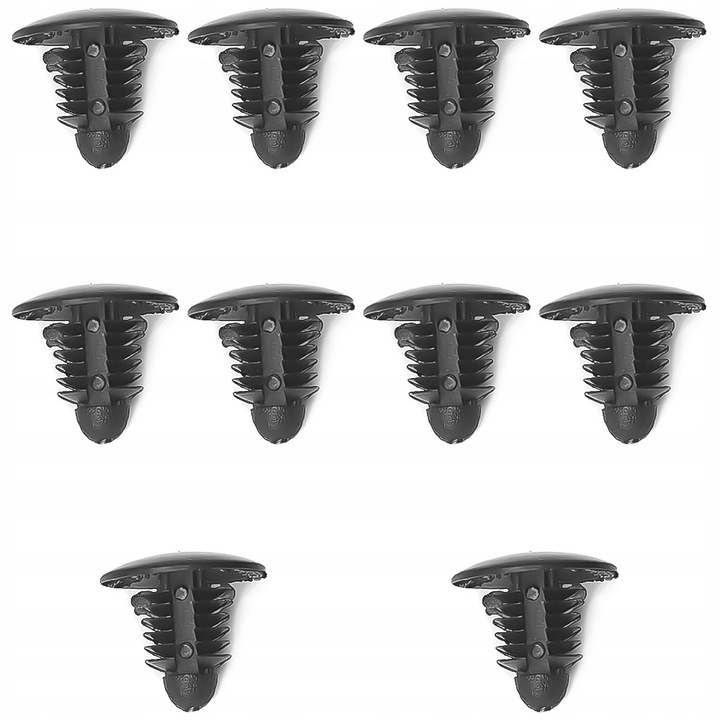 Set 10x Spinki universale pentru tapicerie, AWParts, 18x17x10mm, negru