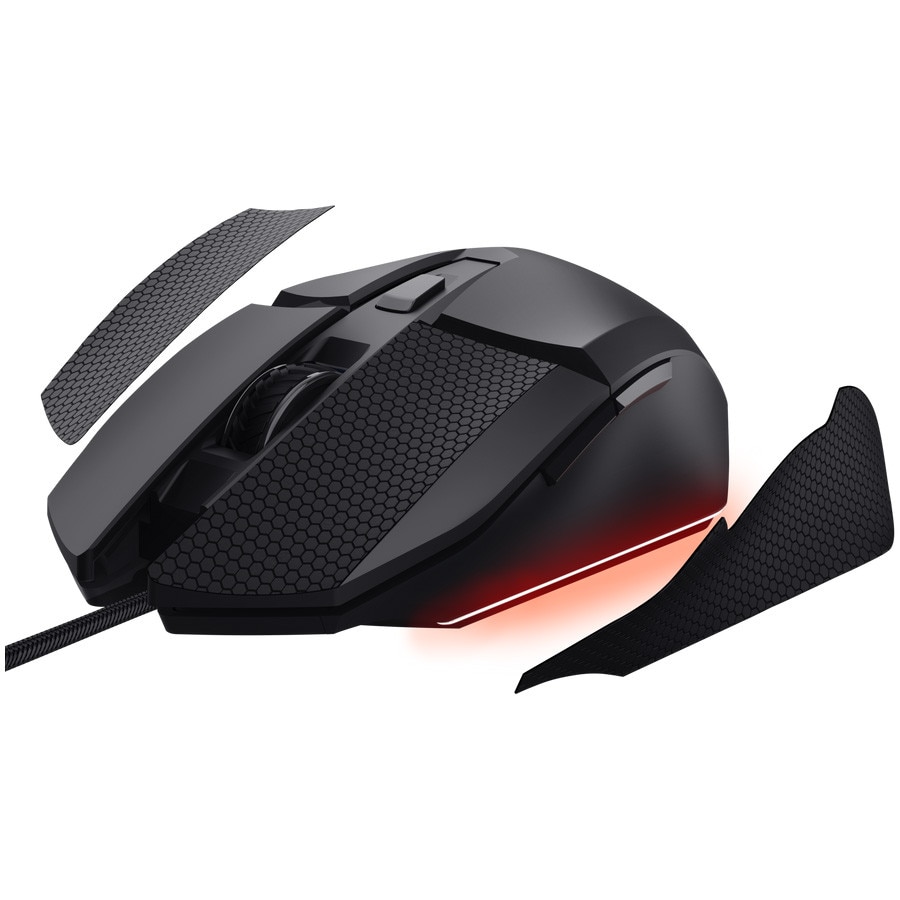 Mouse gaming GXTrust 121 Felox+ cu suporturi de prindere