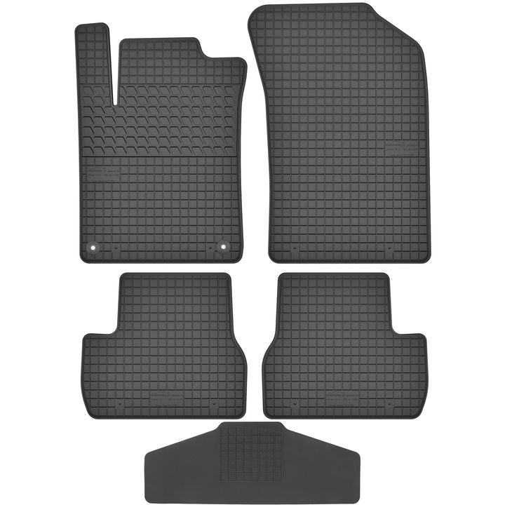 Set covorase auto MOTOHOBBY, negru, pentru Citroen DS3 2009-2016, cu protectie tunel central