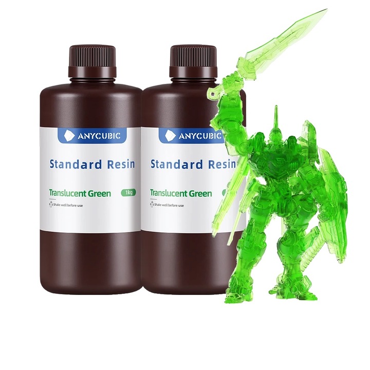 Rasina 3D, 2KG Átlátszó-Zöld, gyors kikeményedési idő, nagy pontosság