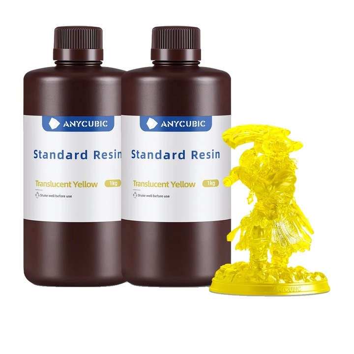 Rasina 3D, 2KG Átlátszó-Sárga, gyors kötési idő, nagy pontosság