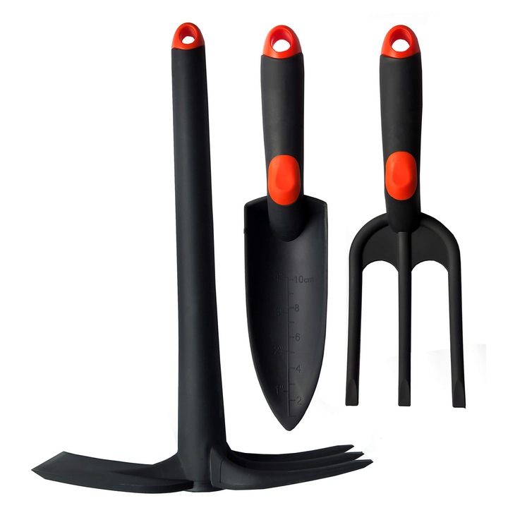 3 db kerti szerszámkészlet, MAAN, lapát, villa, kapa