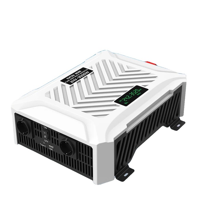 Inverter DC/AC, 3500W, 24V, 220-230V, 50Hz, eficienta de conversie 90%