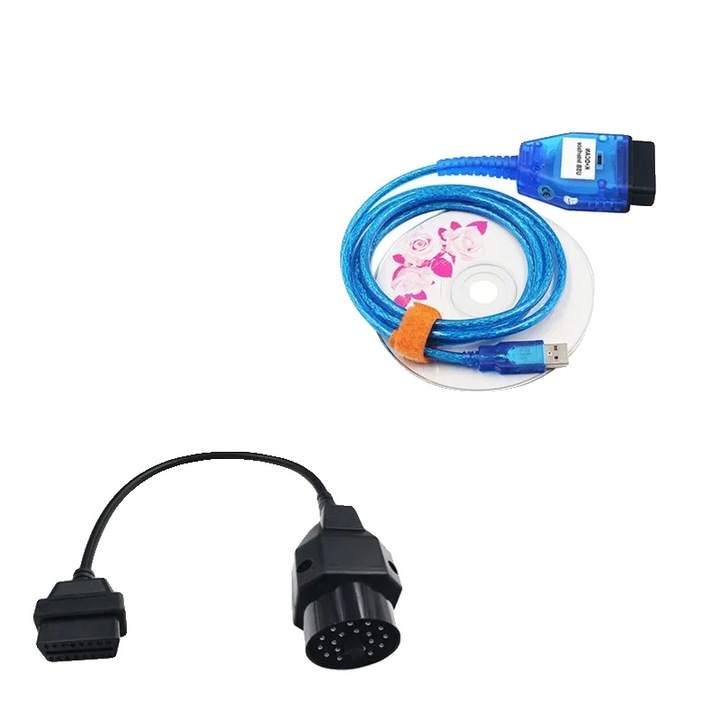 Cablu de diagnostic OBDII, FTDI, compatibilitate auto, BU Switch KDCAN20Pin, 5x20x3in, 0.8kg