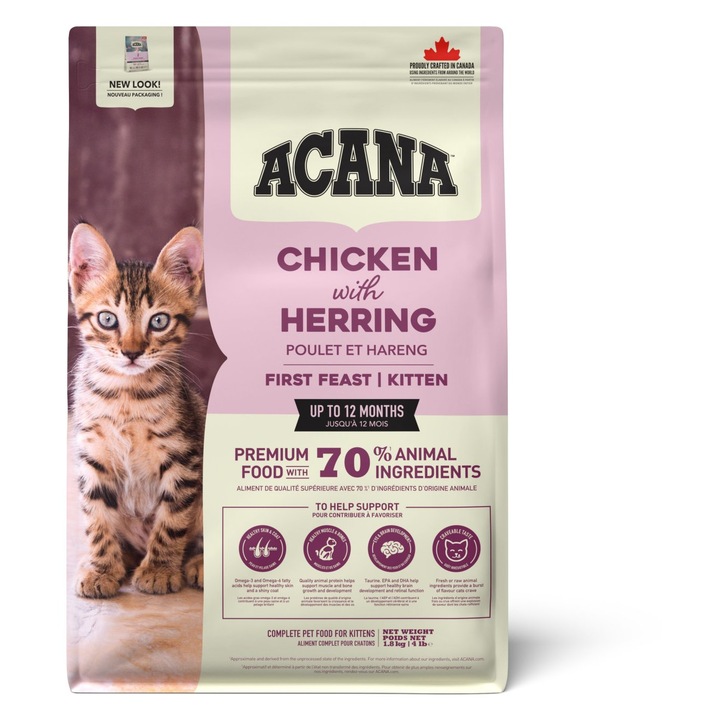 Acana Hrana Uscată Pisici Junior First Feast, pui, 1.8 Kg