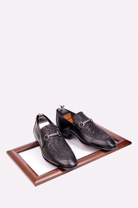 Férfi cipő, Valódi bőr, Base, 384237, Fekete, 46