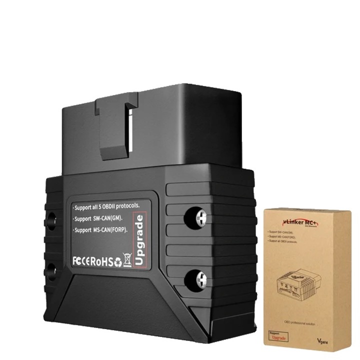 Tester auto OBD2, vlinker BT 4.0, compatibilitate Android/iOS, culoare albastru inchis, dimensiune 50x60''