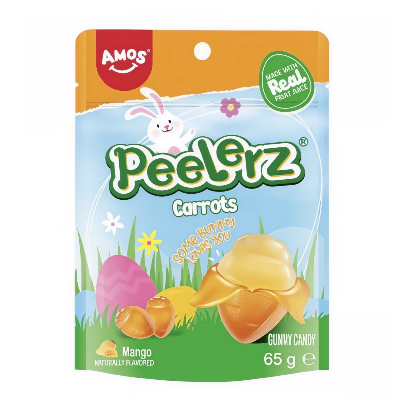 Jeleuri Roz Jeleuri Amos Peelerz Gummy Carrots – Editie Paste, 65 g - eMAG.ro