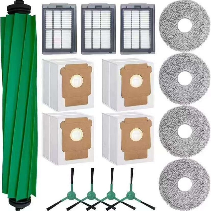 Комплект резервни части за робот прахосмукачка iRobot Roomba Combo 505 405 Plus, основна четка, странични четки, филтри