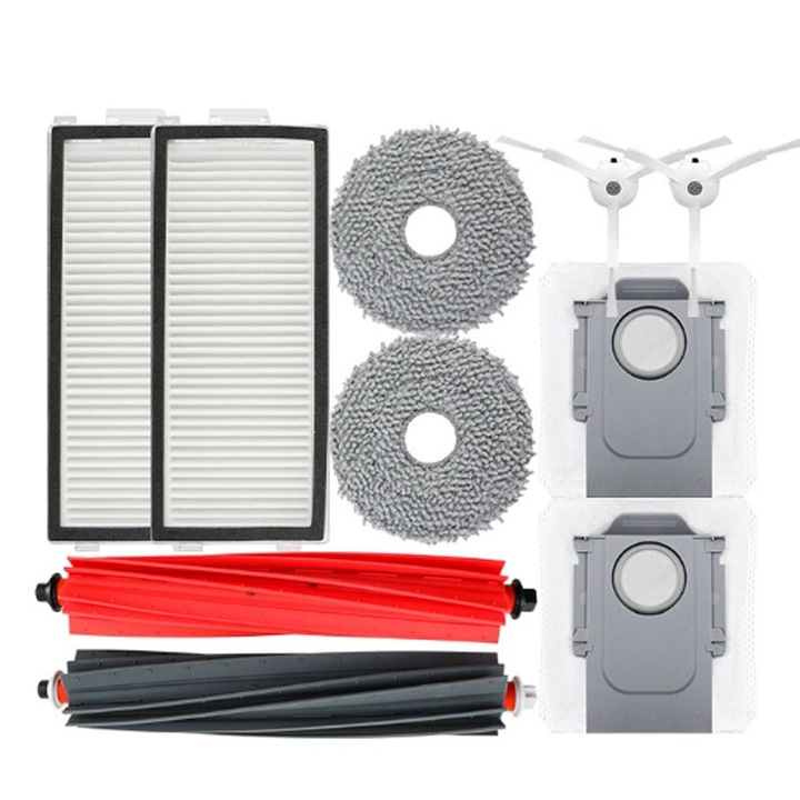 Kit piese de schimb pentru aspirator robot Roborock P10S Pro, P10S Pro Plus, V20, perie principala, perii laterale, filtre