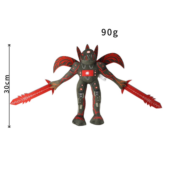 Jucarie de plus Trisolaran Titan, efecte de lumina rosie, ambalaj comprimat