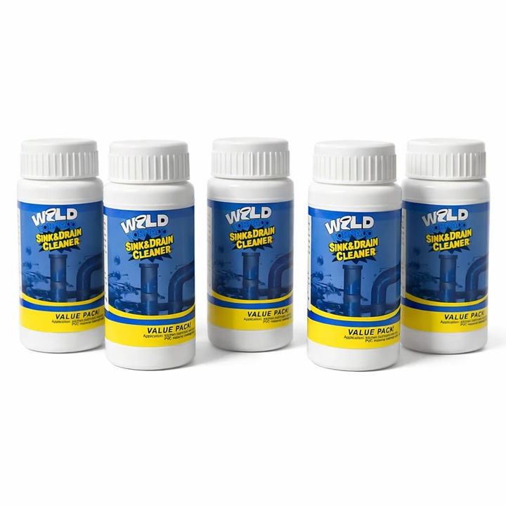 Пакет 5 бр. Препарат за отпушване на тръби Wild Tornado Sink & Drain Cleaner 110гр