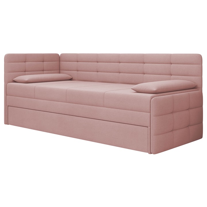 Pat boxspring Sand 189x162, MIRJAN 24, roz, 88x197x78 cm