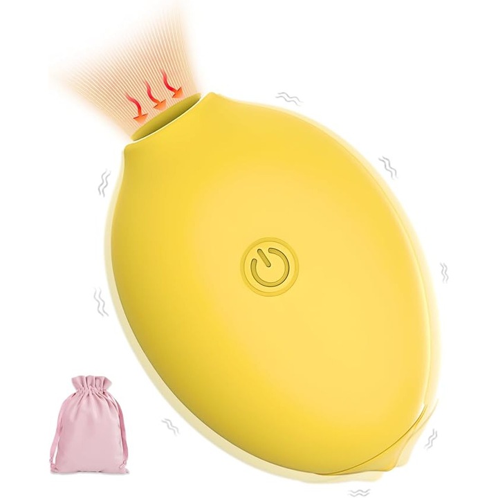 Citrom alakú klitorisz vibrátor, 3 rezgési mód, 10 sebességfokozat, G-pont stimuláció, erotikus játék pároknak