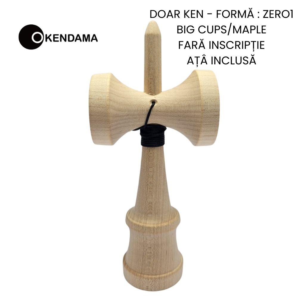 Ken kendama OKendama ZERO1, lemn de arțar, 17 cm, fără tama - eMAG.ro