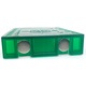 Placa laser cu magneti pentru laserul verde, XTECH, 10cm x 7cm, scala cm si inch