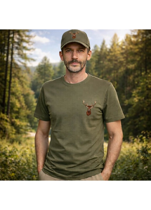 Tricou basic cu cerb