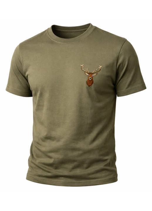 Основна тениска с елен